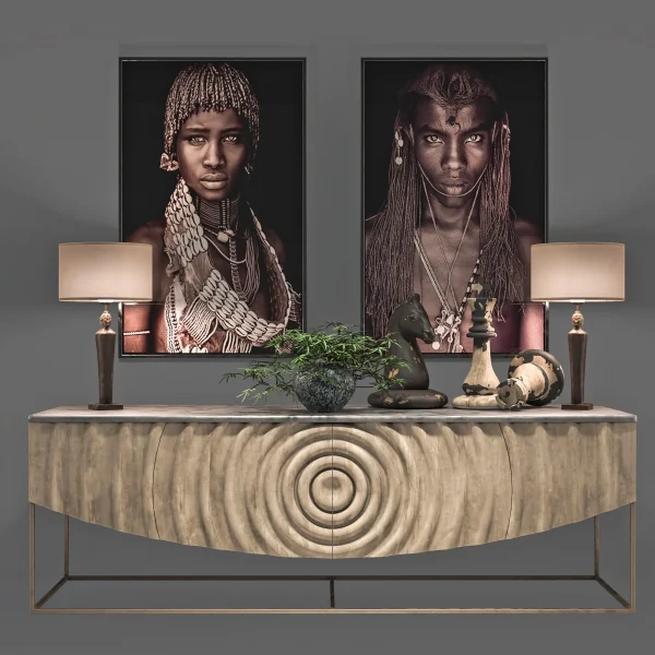 3DSky - African Decoration Console Set