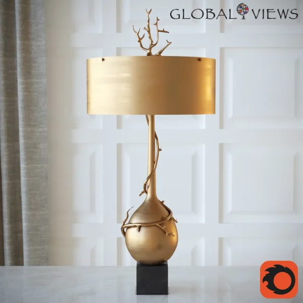 3DSky - Twig Bulb Lamp Brass