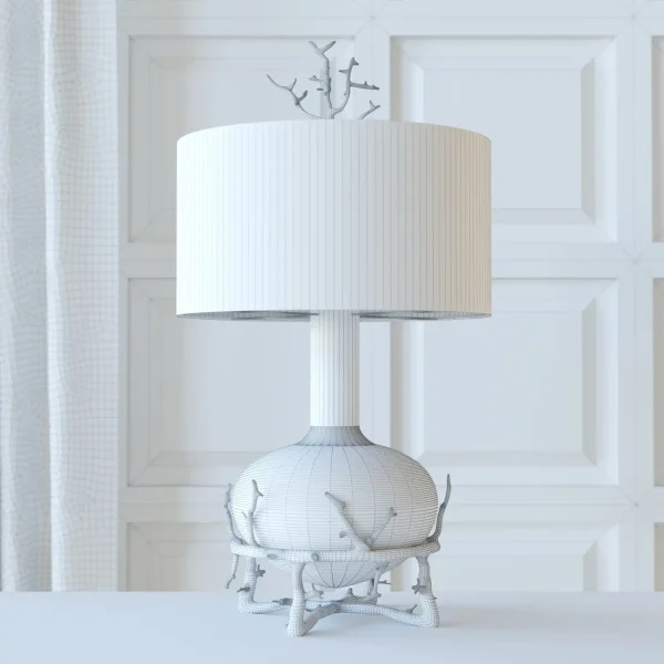 3DSky - Fat Brass Twig Table Lamp - Image 2