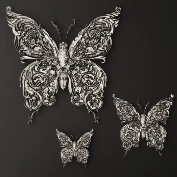 3DSky - Stucco Butterfly Decor