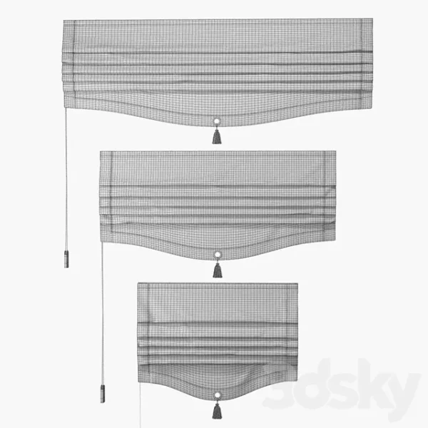 3DSky - A Set of Roman Curtains ARISSA - Image 2