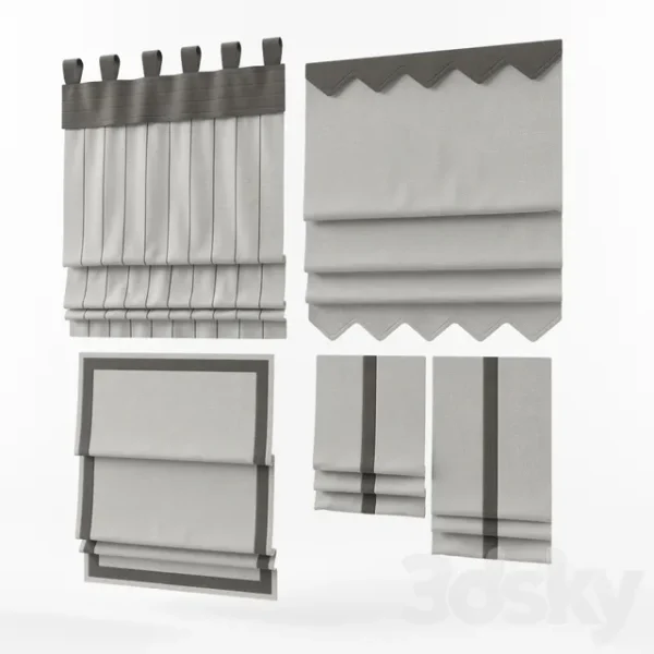 3DSky - Curtains 4 Pieces