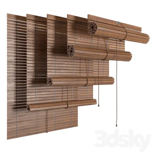 3DSky - Wood Roller Blind