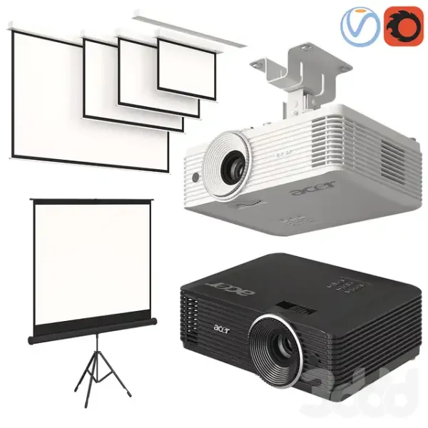 3DSky - Projector Acer with Screens Set