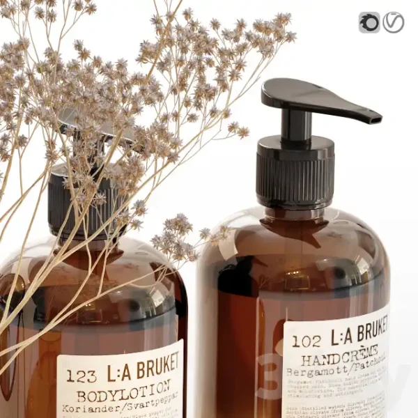 3DSky - LA Bruket Decor Set for Bathroom with Dry Flowers - Image 3