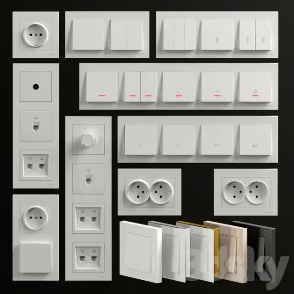 3DSky - Sockets and Switches Lezard Rain