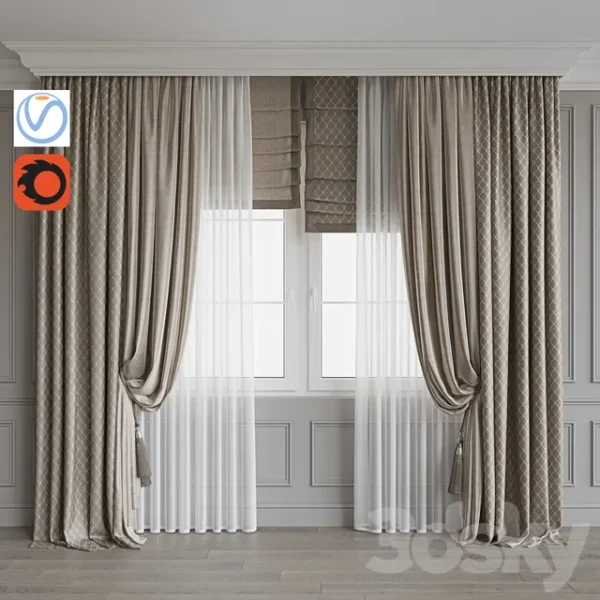 3DSky - Set of Curtains 82