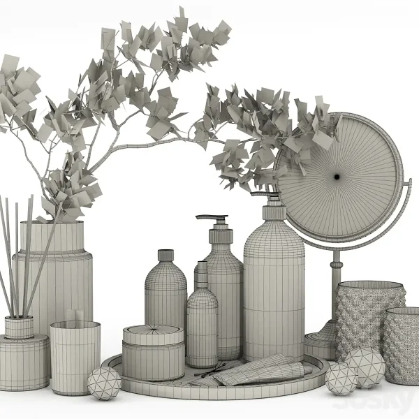 3DSky - Decorative Set 09 Bathroom Accessories - Image 5