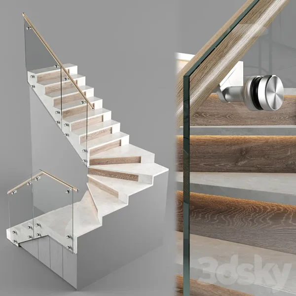 3DSky - Modern Interior Stair - Image 3