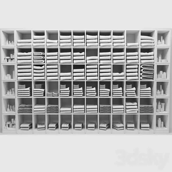 3DSky - Rack with Towels Cosmetics - Image 2