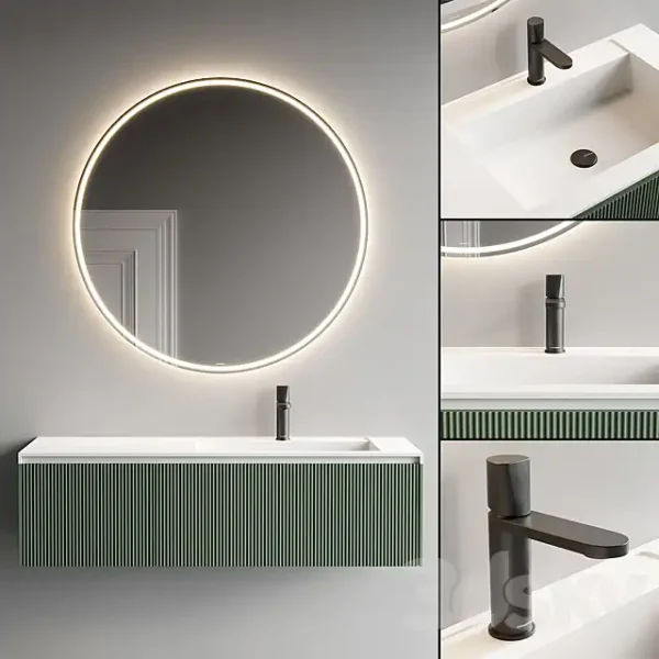 3DSky - Antonio Lupi Design Binario Vanity Unit Set 1
