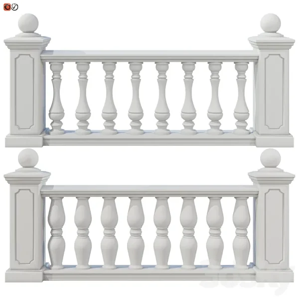 3DSky - Balustrade Classic Set 4