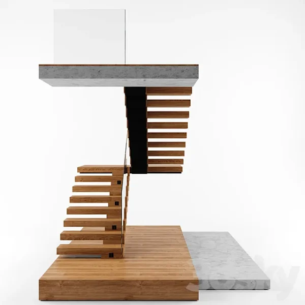 3DSky - Modern Interior Stair 02 - Image 2