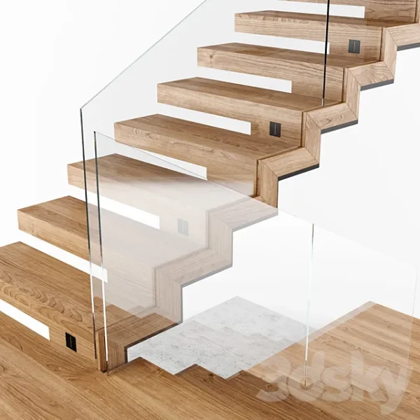 3DSky - Modern Interior Stair 02 - Image 5