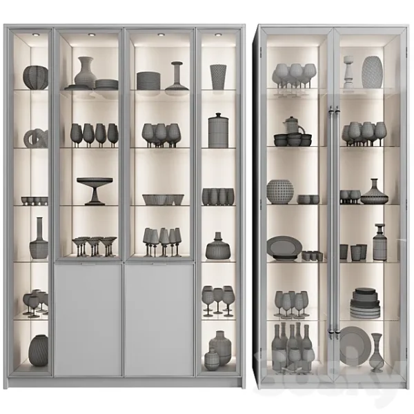 3DSky - Cupboard with Dishes My Design VRay N8 - Image 2