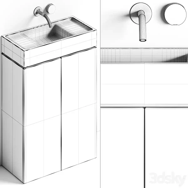 3DSky - Atelier Il Granito Rocco Stone Bathroom Vanity - Image 3