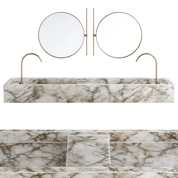 3DSky - Bathroom Furniture Marble Sink