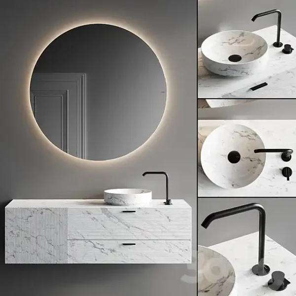 3DSky - Inbani Grate 02 Vanity Unit Set 5