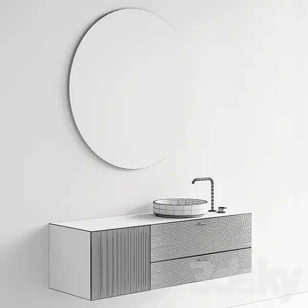 3DSky - Inbani Grate 02 Vanity Unit Set 5 - Image 5
