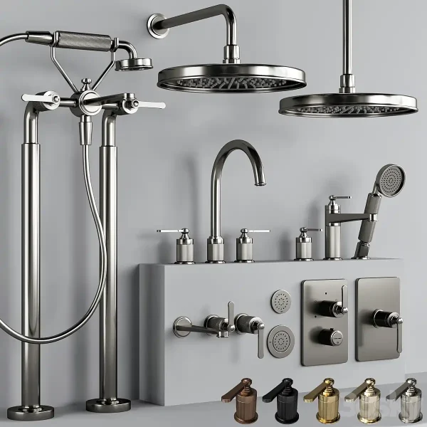 3DSky - GESSI VENTI 20 Bathroom Faucet Set 2