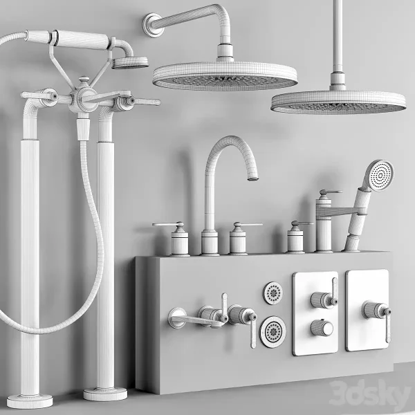 3DSky - GESSI VENTI 20 Bathroom Faucet Set 2 - Image 5