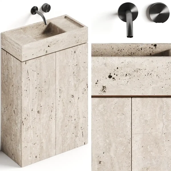 3DSky - Atelier Il Granito Rocco Stone Bathroom Vanity