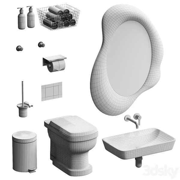 3DSky - Bathroom Accessories Set - Image 2
