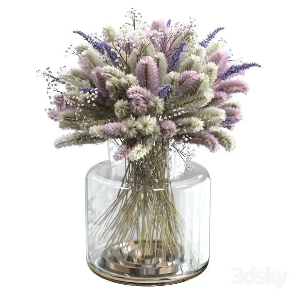 3DSky - Bouquet of Lagurus and Lavender