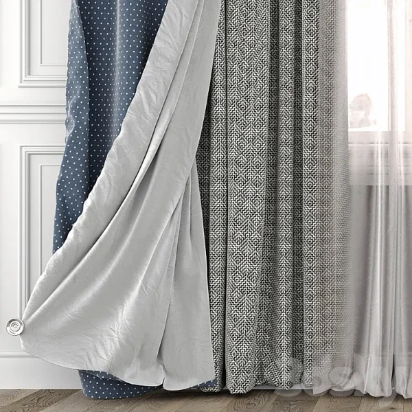3DSky - Curtains with Window 493C - Image 2