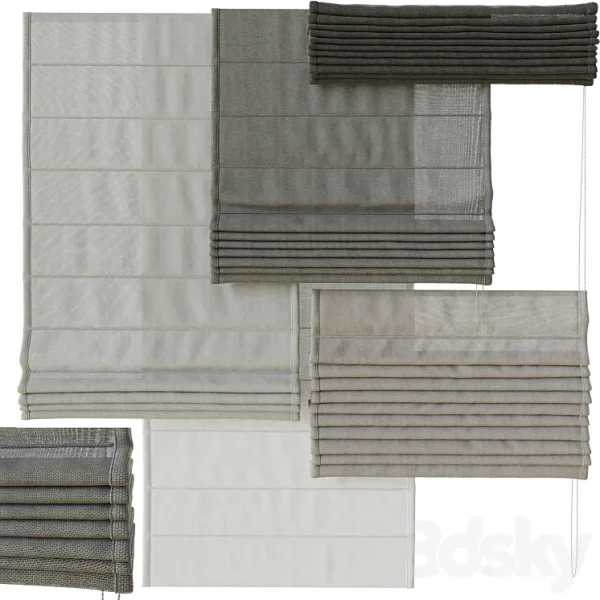3DSky - Roman Curtain Set 1