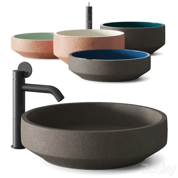 3DSky - Agape Cenote Washbasins & Lemon Taps
