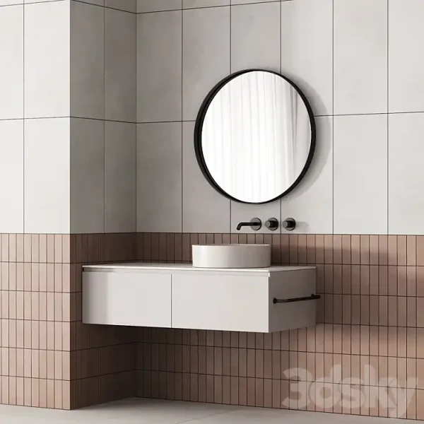 3DSky - 187 Bathroom Furniture 03 Minimal Scandi 2 Options 00 - Image 4