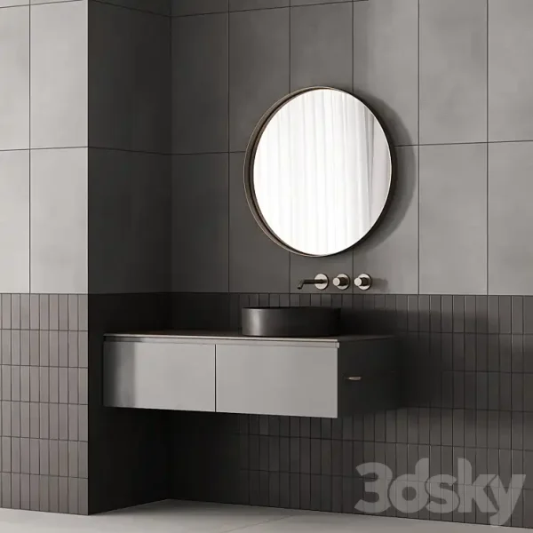 3DSky - 187 Bathroom Furniture 03 Minimal Scandi 2 Options 00