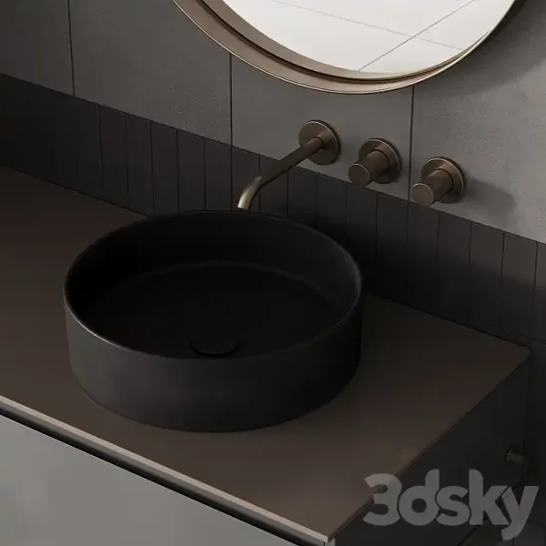 3DSky - 187 Bathroom Furniture 03 Minimal Scandi 2 Options 00 - Image 3