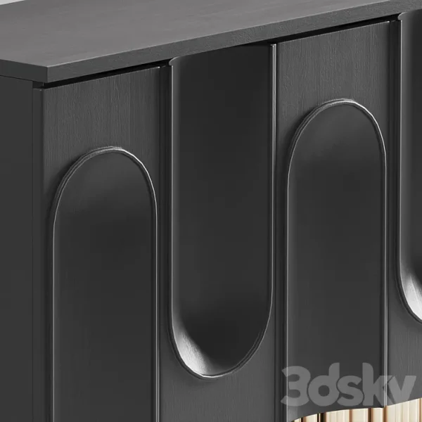 3DSky - BLACK AND GOLD SIDEBOARD - Image 2