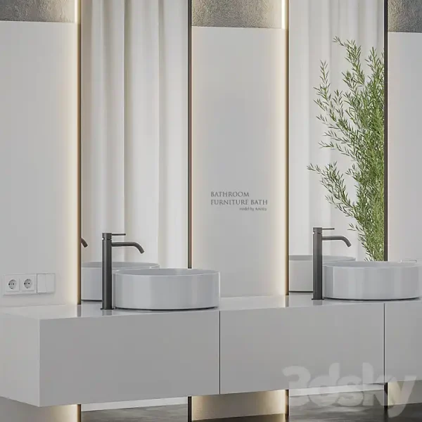 3DSky - Bathroom Furniture Bath Set 46 - Image 2