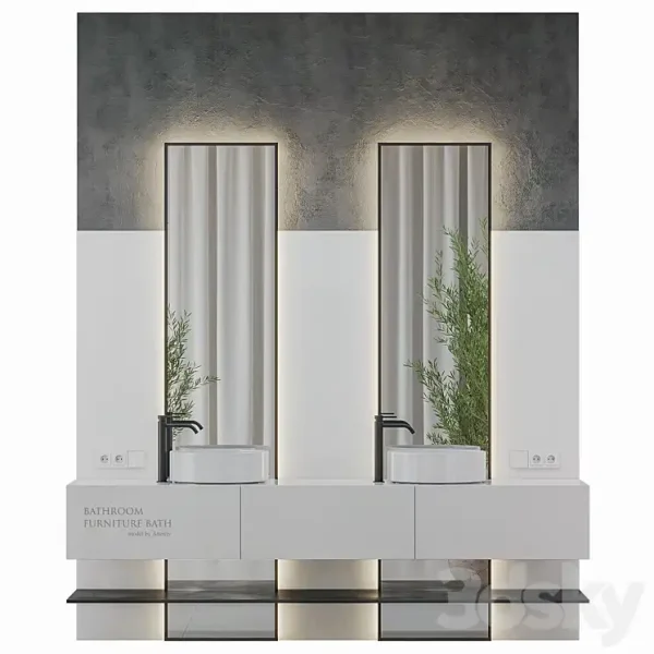 3DSky - Bathroom Furniture Bath Set 46 - Image 3