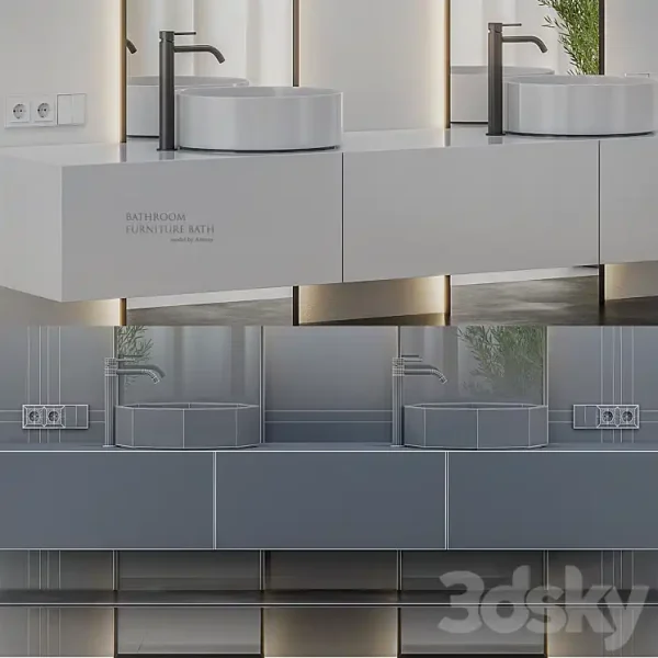 3DSky - Bathroom Furniture Bath Set 46 - Image 4