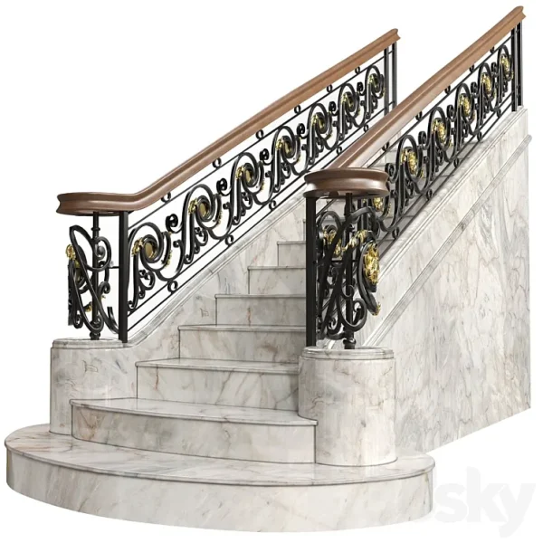 3DSky - Wrought Iron Railing Art 72