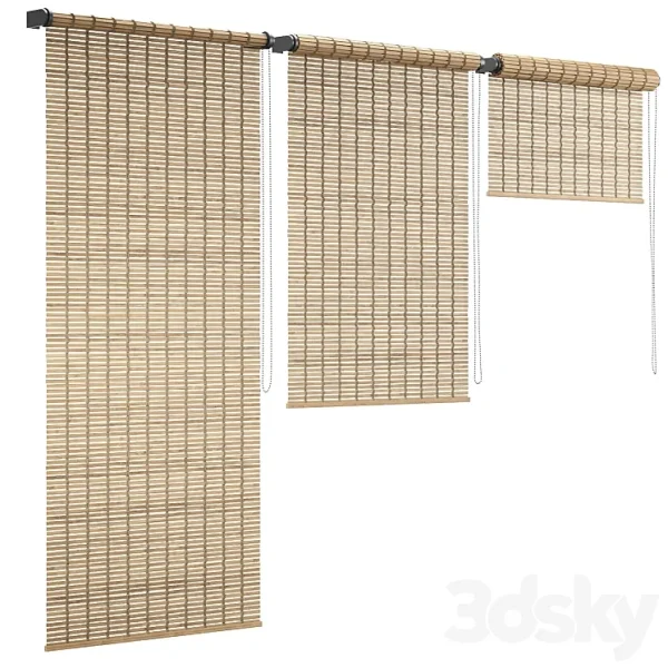 3DSky - Wooden Roller Blinds 3 - Image 2