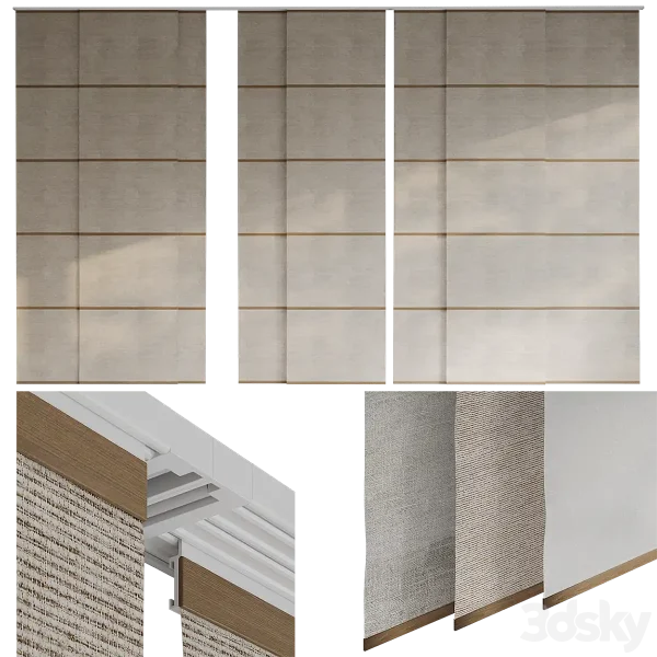 3DSky - Panel Curtains Japanese Curtains 2
