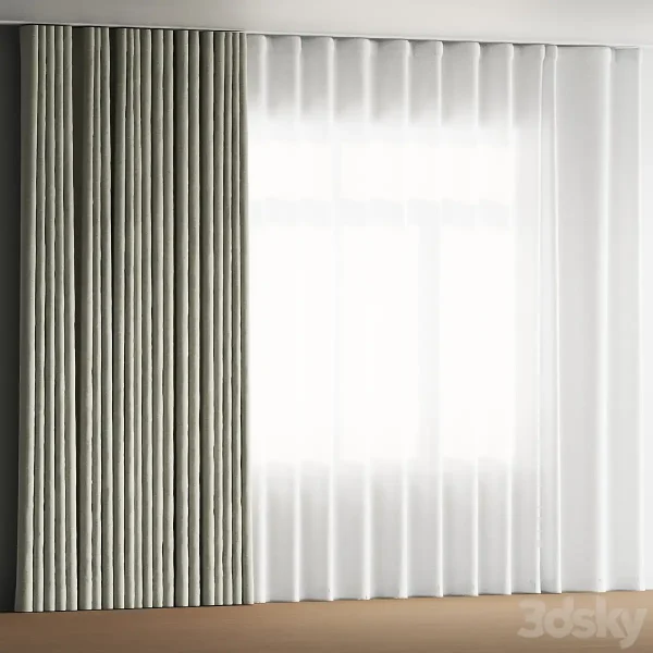 3DSky - Linen Curtains 5