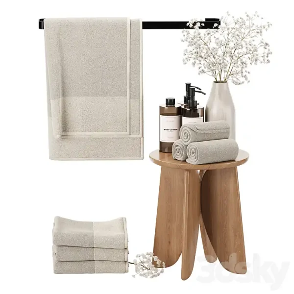 3DSky - Decorative Bathroom Set 005