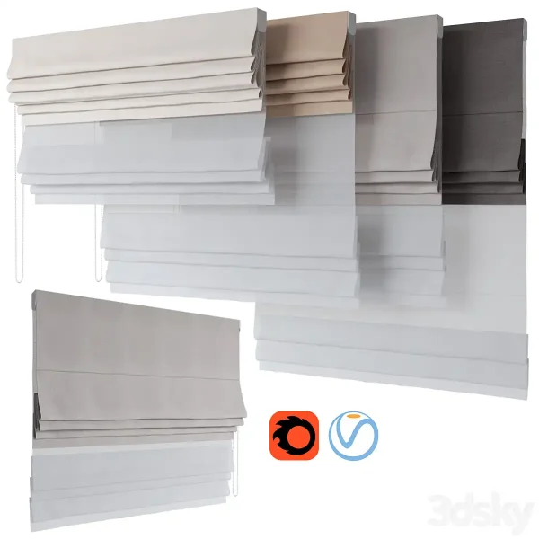 3DSky - Roman Curtains 190