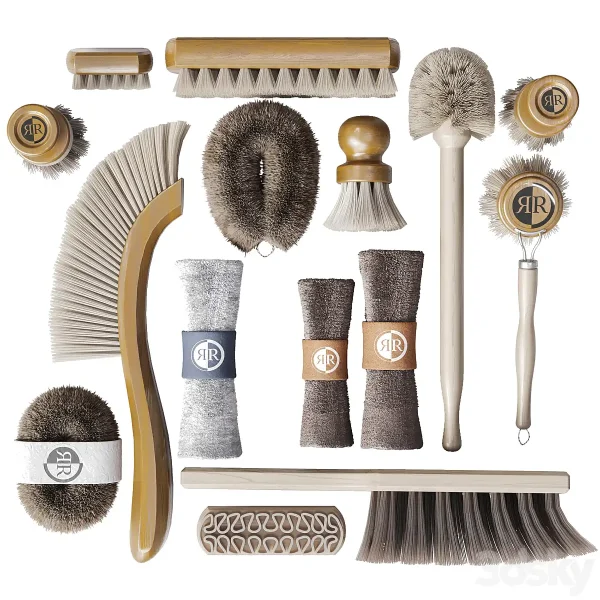 3DSky - A Set of Towels and Brushes for the Bathroom