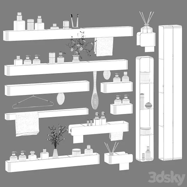 3DSky - Bath Accessories Tezza 01 - Image 4