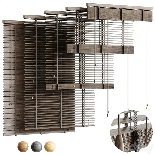 3DSky - Folding Wooden Blinds