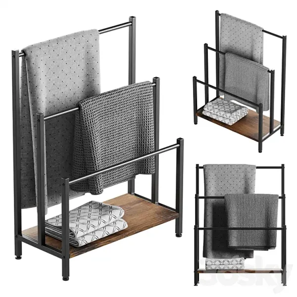 3DSky - Freestanding Rack for Towels and Blankets HOOBRO