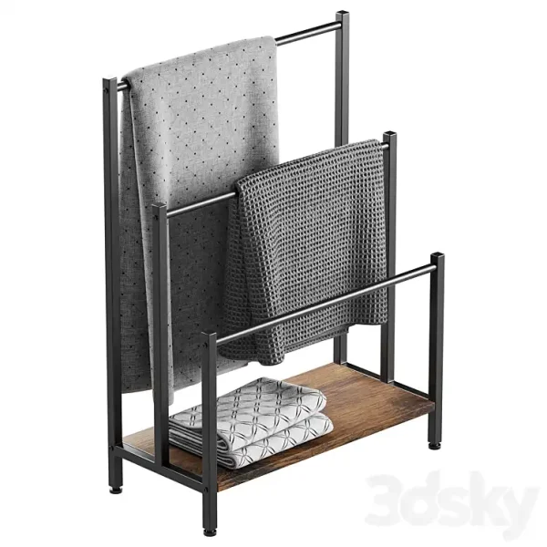 3DSky - Freestanding Rack for Towels and Blankets HOOBRO - Image 2