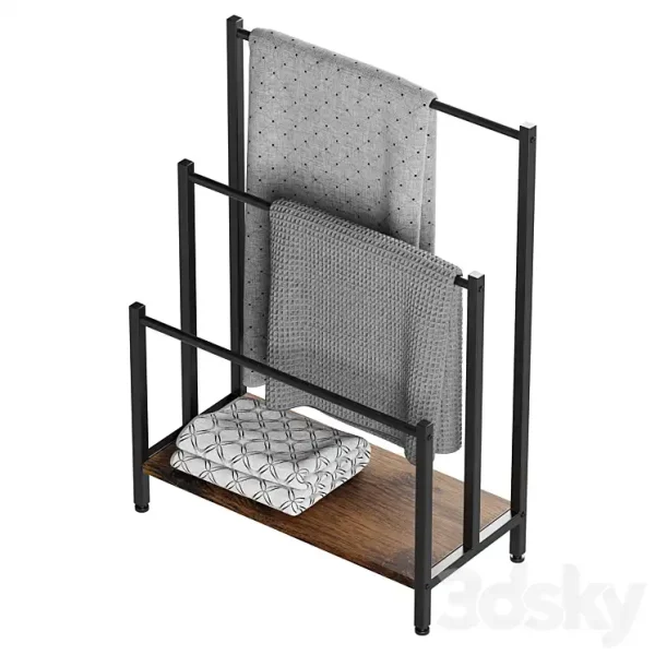 3DSky - Freestanding Rack for Towels and Blankets HOOBRO - Image 3